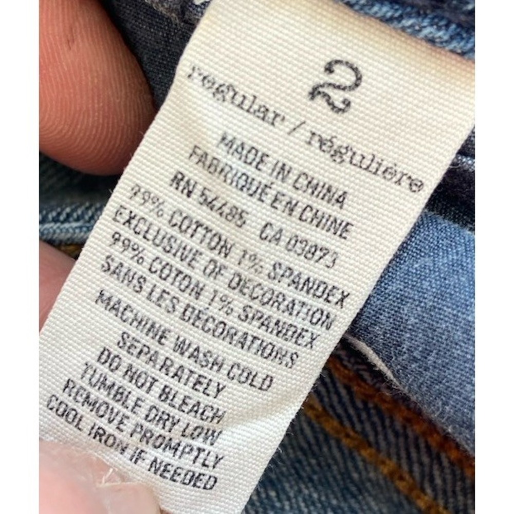 American‎ Eagle Artist Low Rise Flare Jeans Size 2 Distressed Y2K Boho Grunge - Picture 6 of 16